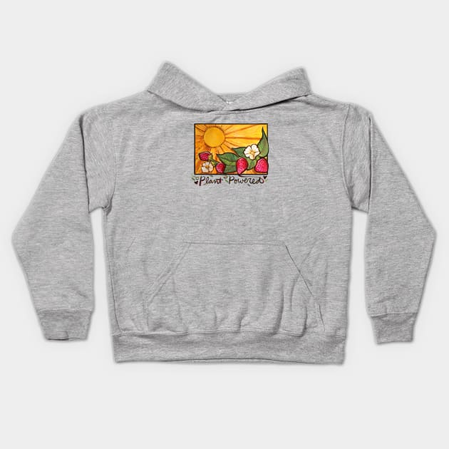 Plant Powered Kids Hoodie by bubbsnugg